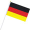 XJKLBYQ Deutsche Flagge, Deutschland Kleiner Stock Mini Hand Held Flaggen, Nationalflaggen Landbanner mit weißem Stock für Party Klassenzimmergarten