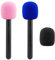 JCMOYUTY for DJI Mic Stand, Holder for DJI Mic 1/2, Handle for Rode Wireless GO II/ME/Pro Wireless Lav Microphone Interview GO Handheld Adaptor Stick Mount 2-Pack Adapter with 3pc Foam