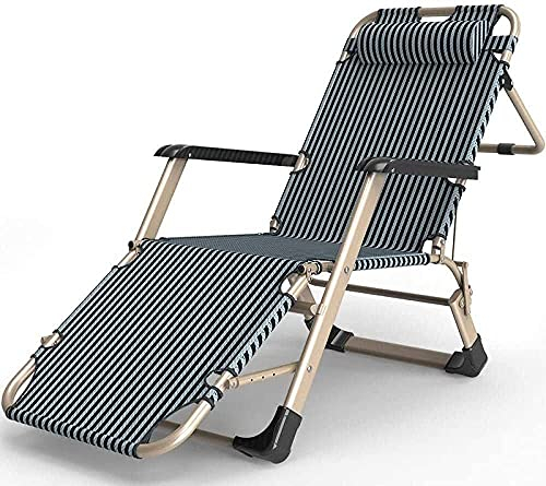 Terrassenstühle zum Liegen für schwere Menschen, der Sonnenliege-Garten-Liegestuhl kann zusammengeklappt werden, Liegestuhl, Garten-Balkonstuhl mit hoher Rückenlehne, atmungsaktiver Sessel, Champagner