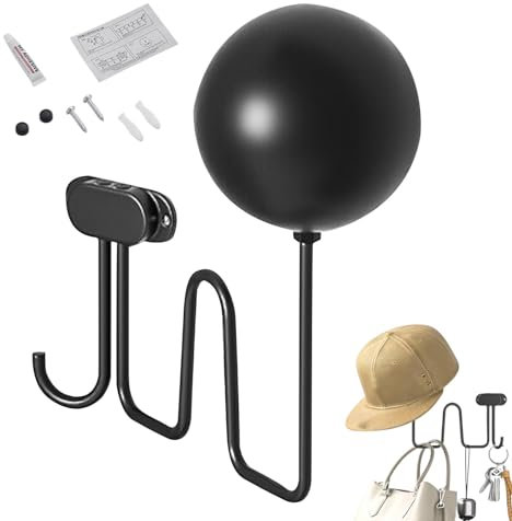 Supporto per cappelli rigidi in metallo, espositore girevole in alluminio, scaffale per garage antiruggine, espositore multiuso per casa, sala espositiva