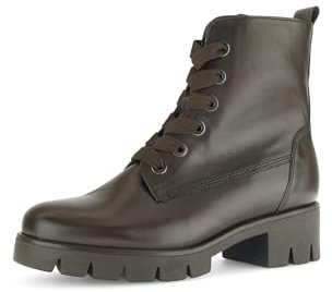 Gabor Damen Combat Boots, Frauen Stiefeletten,Kurzstiefel,uebergangsschuhe,uebergangsstiefel,schnürstiefel,warm,Mocca(Eff)(Mocca),40 EU / 6.5 UK