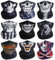 Meleager Multifunktionstuch Gesichtsmaske, Funktionstücher Bunt, 9 Stück Schlauchschal Halloween(s-03), Elastische Schlauchtuch, Sturmmaske Halstuch Bandana Herren Damen für Laufen Wandern