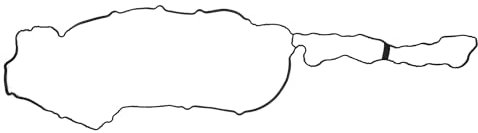 Hihaha Nr. 11127566289 Ventildeckeldichtung für BMW 5 F10 F07 F11 550i 2009-2013 / Zylinderkopfventildichtung/Strapazierfähige Gummiventildeckeldichtung / 1 Stück