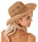 Womens Summer Straw Cowboy Hats Mens Outdoor Hand-Woven Hat Breathable Hollow Out Western Beach Sunhat (UK, Alpha, One Size, Khaki)