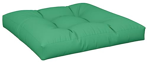 vidaXL Coussin de Palette Vert 80x80x12 cm Tissu