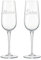 Colorfamily Set di 2 Calici Flute da Champagne Personalizzati con Incisione Nomi, Regalo Matrimonio Anniversario per Coppia