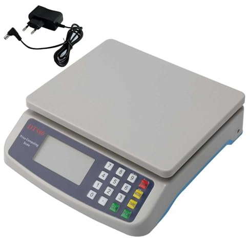 Gevvnss Waage Küchenwaage 30kg/1 G,Digitale Küchenwaage mit LCD-Display und Zähl Tara Funktion,Digital Feinwaage mit PCS Zählwaage,3 Einheiten Konvertierung Zum Kochen zu Hause Obstwaage