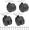 WELL GRILL #69827#69828 Lot de 4 roulettes pivotantes pour barbecue à gaz Weber Spirit série 210 et 310, roulettes verrouillables pour barbecue Weber Spirit
