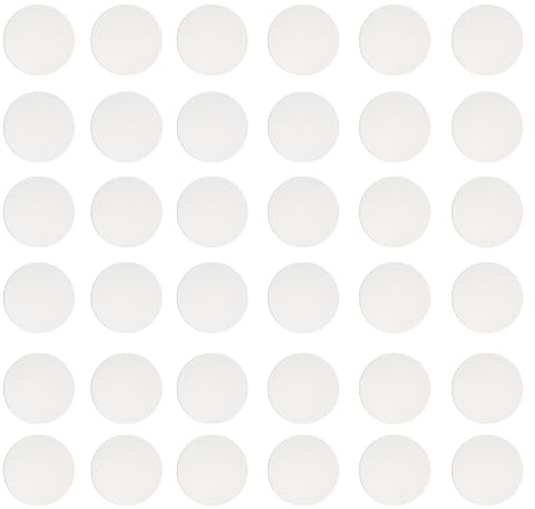 PATIKIL 25mm Metal Plate for Phone Magnet, 36pcs Round Adhesive Metal Plate Replacement Stickers for Magnetic Car Mount Holder Phone Case Wall, Silver Tone