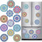 Acidea Diamond Painting Magnets, 12Pcs Diamond Art Refrigerator Stickers Kits, Easy DIY Art Kits for Adults, Classic Mandala Home Decors