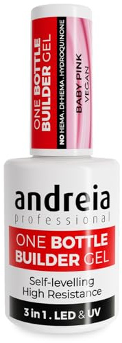 Andreia Professional Gel Builder Construction Triphasic 3 en 1 LED et UV (Baby Pink)
