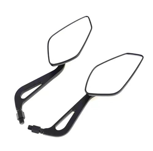 8 10MM Motorrad Rückspiegel Weiß Glas Aluminium Legierung Seite Spiegel Für CB650F CB125R Motorrad Rückspiegel Spiegel