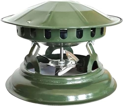 KUOHU Inductor de tiro chimenea, Ventilador evacuador humos(Green)