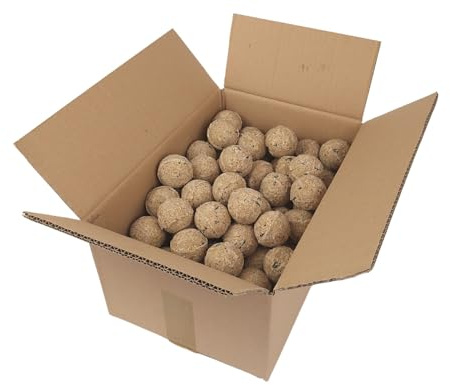 Famiflora Maxi Verpackung - Box mit 100 Meisenkägeln ohne Netz - 100 x 90 g - Ohne Netz: sicherer für Vögel und besser für die Umwelt, da kein Plastik zurückbleibt