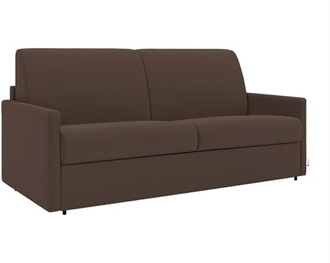 Vente-unique - Schlafsofa 2 Calife - Polyester - braun