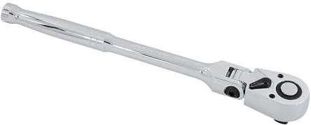 Neilsen CT0812 1/2in Drive Flexi-Head Ratchet with Locking Swivel Head Chrome Vanadium