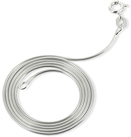 Heartbreaker Schlangenkette aus Echtsilber / 925 Sterlingsilber 45cm | HB 30 RDC