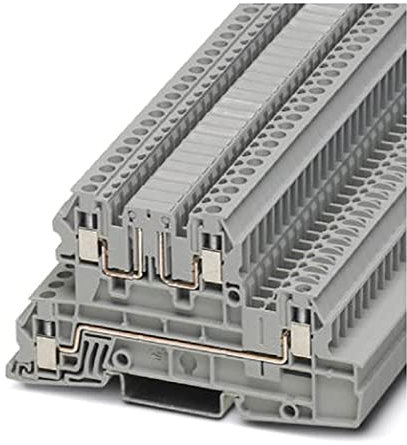 Phoenix Contact UTI 2.5-L/LB DIN-Schienen Reihenklemme Dreifach Grau, 400 V / 24A, Packung a 50 Stück