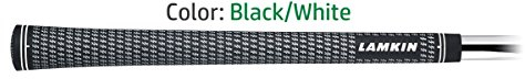 Lamkin Crossline Golf Grips, Swinging Grips, Black/White
