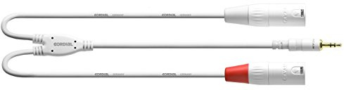 CORDIAL CABLES ECL CFY15WMM-LONG-SNOW Kabel Essentials Mini-Klinke / XLR