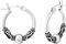 Bungsa Bali-Creolen für Damen aus .925 Sterling Silber 15mm