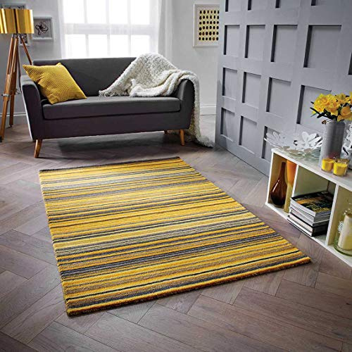 Rugs Direct Rug, 100% wool, Yellow, 160cm x 230cm