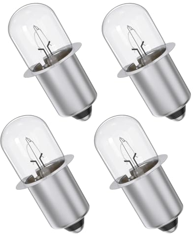 Pokin for Dewalt 18v Xenon Flashlight Bulb DW9083 DW908 DW919 DC509 - 4 Pack
