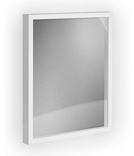 Objektrahmen 1,5 cm tiefer Bilderrahmen aus Massivholz VARIO36 inkl. Gratis Zugabe 80x100 cm Weiß matt (lackiert)