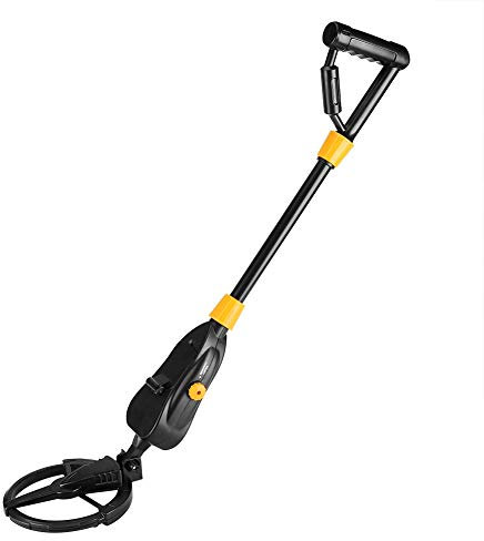 Metal Detector, Handheld Deep Sensitive Waterproof Adjustable Underground Metal Finder Searching Gold Digger Treasure Hunter with Backlight Large LCD Display for Kids and Adults
