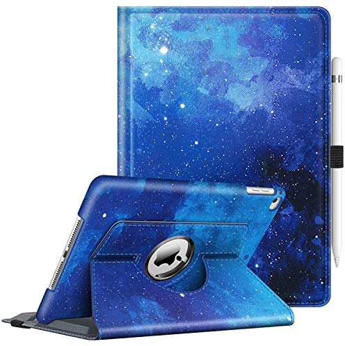 Fintie Hülle für iPad 6./ 5. Generation 9.7 2018/2017, iPad Air 2/1. Generation - 360 Grad verstellbare Schutzhülle mit Standfunktion, Auto Sleep/Wake, Sternenhimmel