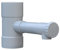 Jardibric - Raccord PVC Récupérateur d'Eau pour Descente de Gouttière - À Fixer sur Gouttière Ø80 mm - Sortie Ø35 mm - Optimisez votre Système de Récupération des Eaux de Pluie (Gris)
