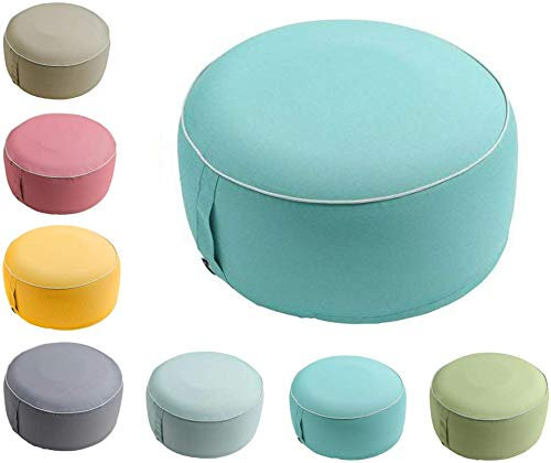 Premium Outdoor Kissen/Dekokissen Hochwertig – Wetterfest – Wasser- & Schmutzabweisend - 100% Polyester (55x25cm - aufblasbare Füllung, Türkis)