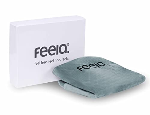 feela.® Sitzkissen-Bezug für Orthopädisches Sitzkissen (Silber, Velboa)