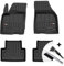 moto-MOLTICO 3D Gummimatten Auto, 4-teiliges Set, Allwetter Gummi Fußmatten, Antirutsch & Wasserfest Autoteppiche - passend für Volvo V50 2004-2012