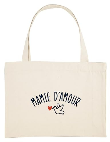 We Are Family - Tote Bag Humoristique - Cadeau Original Personnalisé pour une Personne qui vous est chère - Sac Tissu 100% Coton, Imprimé en France - Naturel