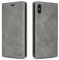 QLTYPRI Case for iPhone XR, Premium PU Leather Cover TPU Bumper with Card Holder Kickstand Hidden Magnetic Adsorption Flip Wallet Case Cover for iPhone XR - Grey