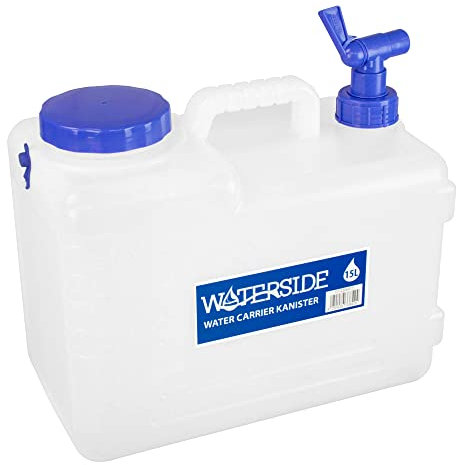 Waterside Water Carrier Kanister Weiß 15 Liter