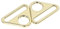 Pssopp 10 Stück Dreieck Schnalle 38mm Einsteller Dreieck mit Stange, Swivel Clip Ring Schnalle Gegossenes Dreieck Schnalle Schnur und Bandage Connector (Hell Gold)