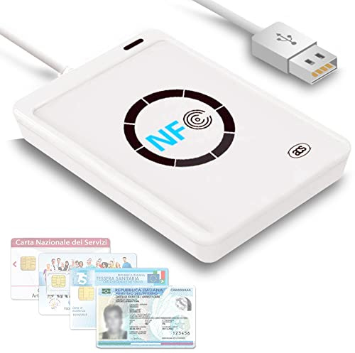 Webbo Leser Cie 3.0 Elektronische Identitätskarte, Smart-Card-Lesegerät, kontaktlos, USB-Schreibgerät und NFC-Tag-Player der letzten Generation mit Firmware aktualisiert