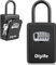 Diyife Key Safe, [Weatherproof] Portable Lock Box for Keys Outdoor with Removable Shackle, Door Handle & Wall Mounted Combination Key Lock Box for Home Office Garage School Airbnb (Black)