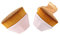 ATURMC Pinceau Fond de Teint 2 Pack No Trace Kabuki pour Maquillage du Visage Do Not Eat Liquid Foundation Powder Beauty Tool Concealer Pinceau Maquillage Pour
