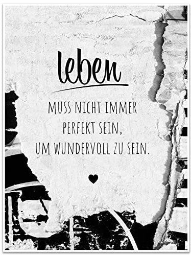 wandmotiv24 Poster als Wanddeko, Größe 40x30cm, Papier, Wand, Spruch, Moderne Wanddeko, Wandbilder, Deko, Bild M0289