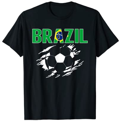Brasilien Soccer Lovers Jersey Support Brazilian Football Team T-Shirt