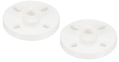 PATIKIL 25mm/1 PVC Rohr Verschraubung 2 Pack Flansch Rohr Muffe Kupplung Verbinder weiß