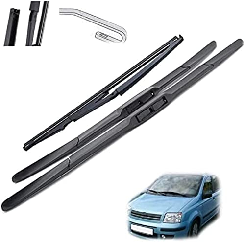 Scheibenwischer vorne und hinten Wischerblätter Set für für Panda 169 2003-2012 Auto Windschutzscheibe Windschutzscheibe Fensterbürsten 22 + 16 + 13