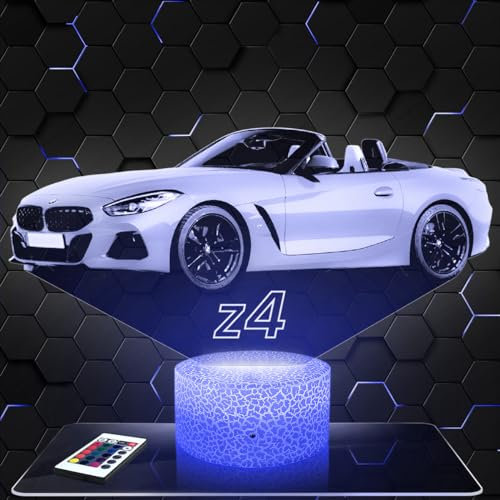 Nachttischlampe Auto BM Z4 deko Supercar Tuning. Geschenkidee Mann objekt Auto BM Z4 Nachtlicht Erwachsene deko Zimmer.