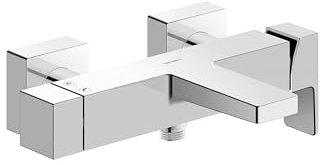 Duravit Manhattan Wannenarmatur Aufputz für 2 Verbraucher, Einhebel-Wannenmischer mit Keramikmischsystem, Chrom