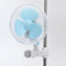 blessny Clipventilator für Growzelt mit oszillierender Funktion, 15.2cm Lüfterblätter, 20W, 240 cm Lange Schnur，Durchmesser der Stange 1,5-2,5 cm