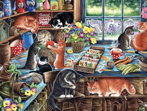 Buffalo Games - in The Garden Shed - 750 Piece Jigsaw Puzzle for Adults Challenging Puzzle Perfect for Game Nights - Finished Size 24.00 x 18.00