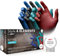 AMPri guanti in nitrile, colorati, mix di colori, 96 pezzi/scatola, taglia XL, senza polvere, Style 4 Elements di Med-Comfort: guanti monouso in nitrile, guanti monouso nelle taglie XS, S, M, L, XL